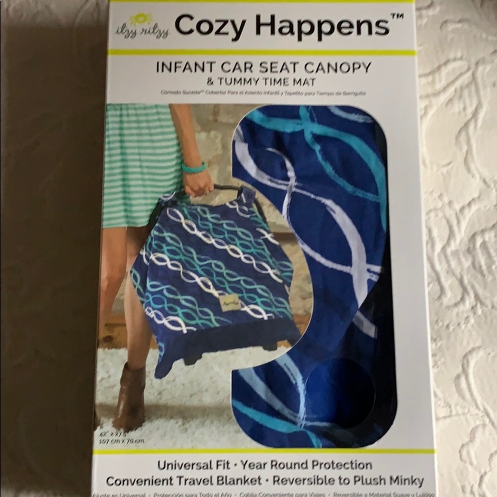 Infant car seat canopy